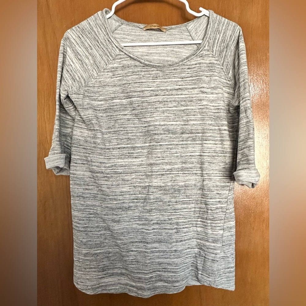 M Gray Cherish 3/4 Rolled Sleeve Woman’s Top